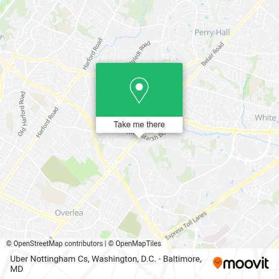 Uber Nottingham Cs map