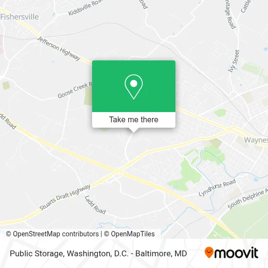 Public Storage map