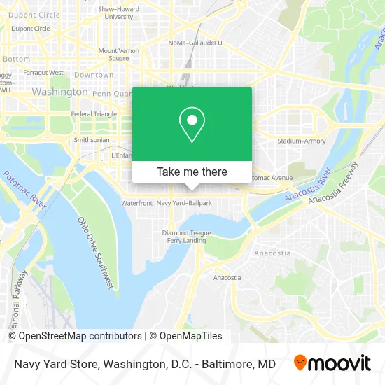 Navy Yard Store map