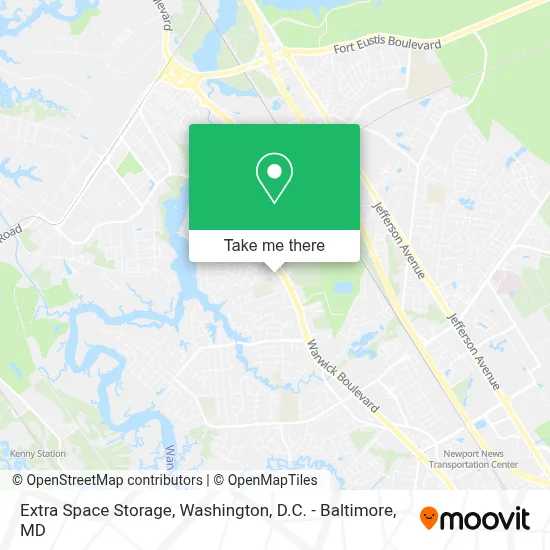 Extra Space Storage map
