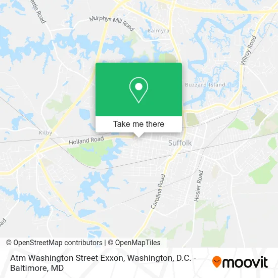 Atm Washington Street Exxon map