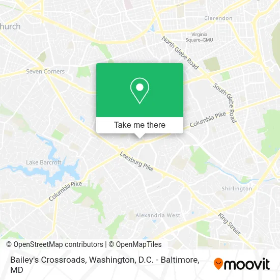 Bailey's Crossroads map