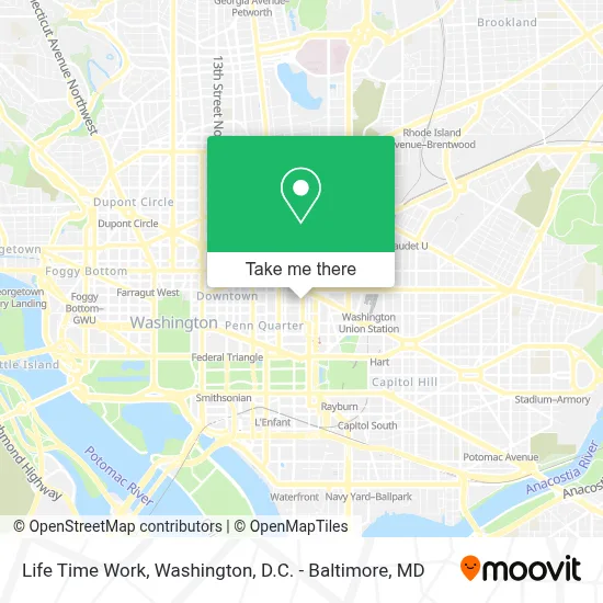 Life Time Work map