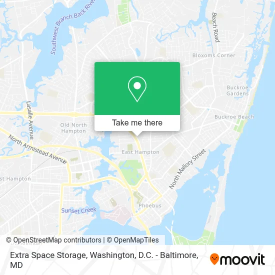 Extra Space Storage map