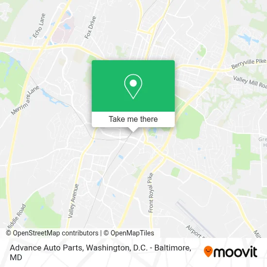 Advance Auto Parts map