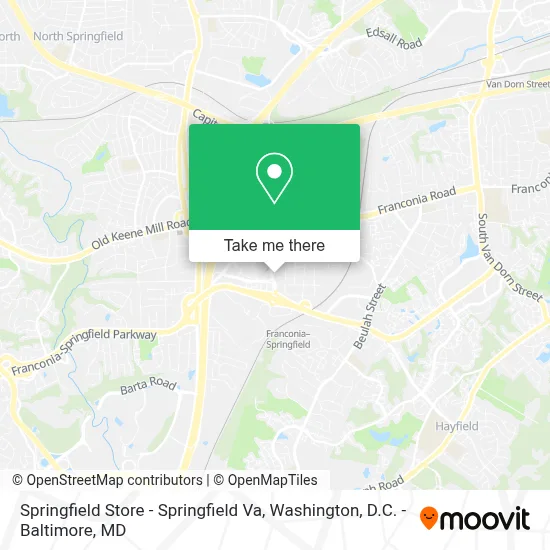 Springfield Store - Springfield Va map