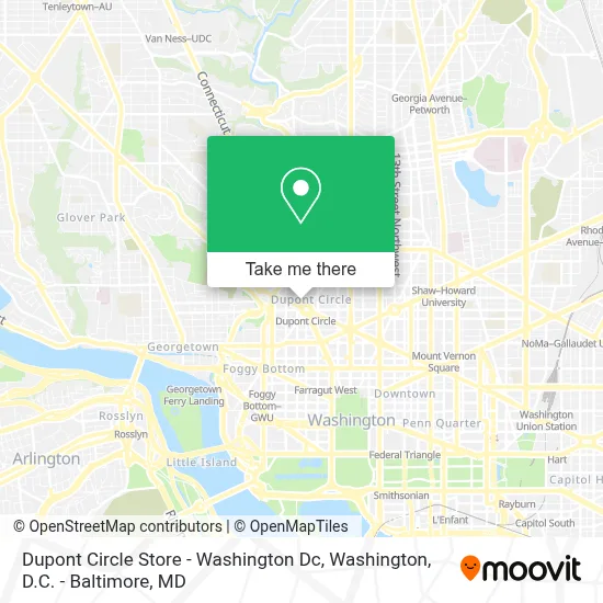Dupont Circle Store - Washington Dc map