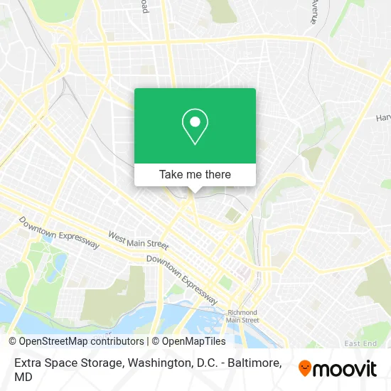 Extra Space Storage map