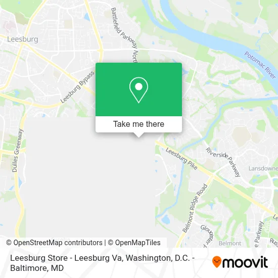 Leesburg Store - Leesburg Va map