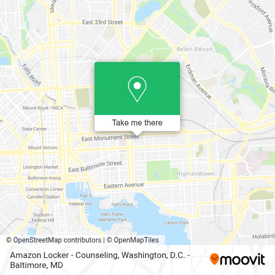 Amazon Locker - Counseling map