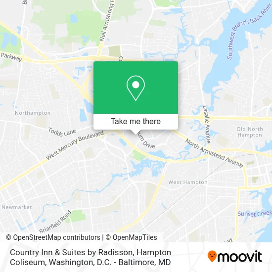 Country Inn & Suites by Radisson, Hampton Coliseum map