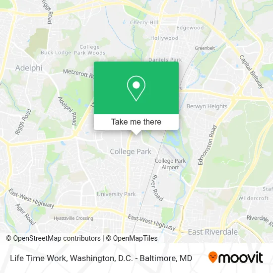 Life Time Work map