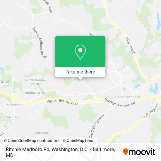 Ritchie Marlboro Rd map