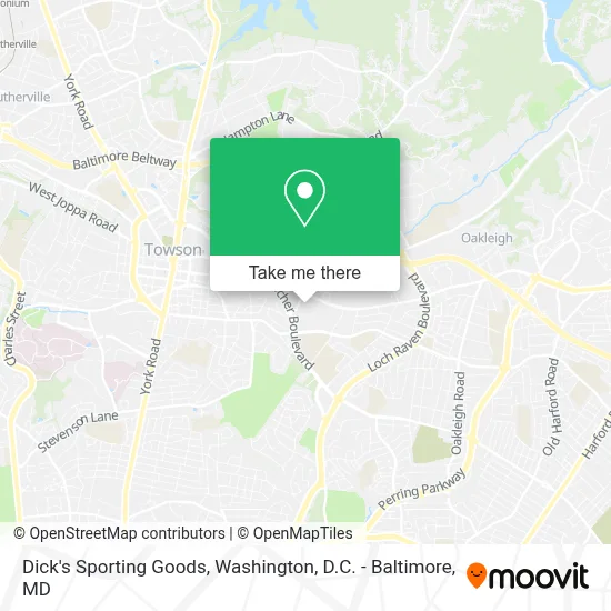 Dick's Sporting Goods map
