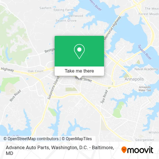 Advance Auto Parts map