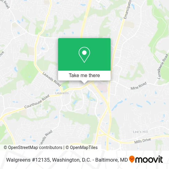 Walgreens #12135 map