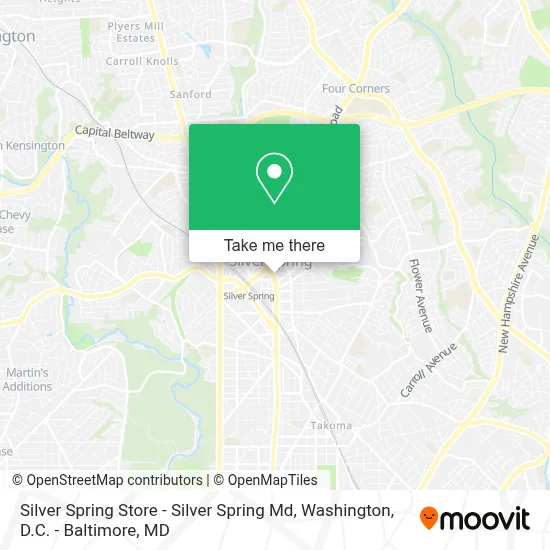 Silver Spring Store - Silver Spring Md map