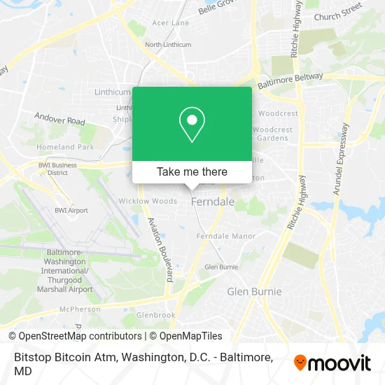 Bitstop Bitcoin Atm map