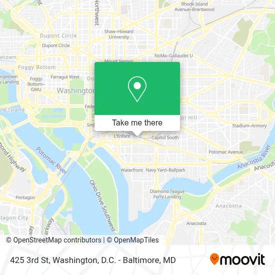 425 3rd St map