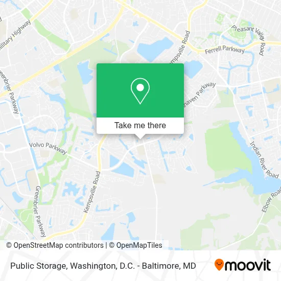 Public Storage map
