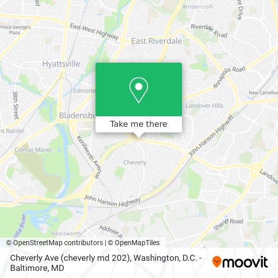 Mapa de Cheverly Ave (cheverly md 202)