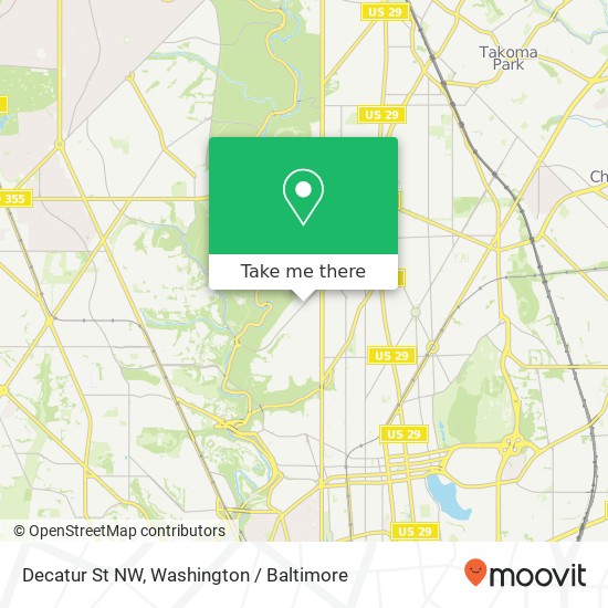 Mapa de Decatur St NW, Washington, DC 20011