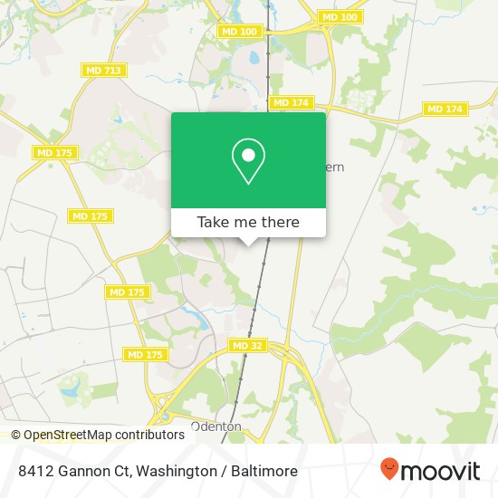 Mapa de 8412 Gannon Ct, Severn, MD 21144