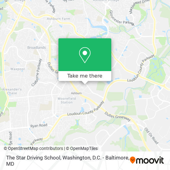 The Star Driving School map