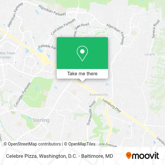 Celebre Pizza map