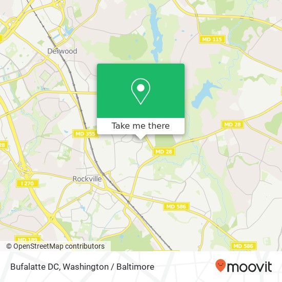 Mapa de Bufalatte DC, 1166 Taft St