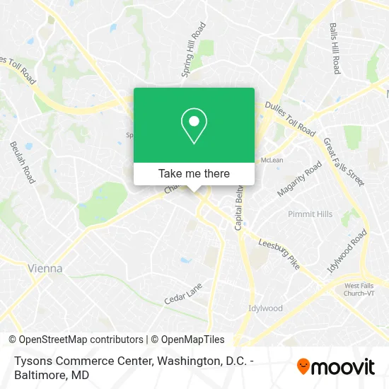 Tysons Commerce Center map