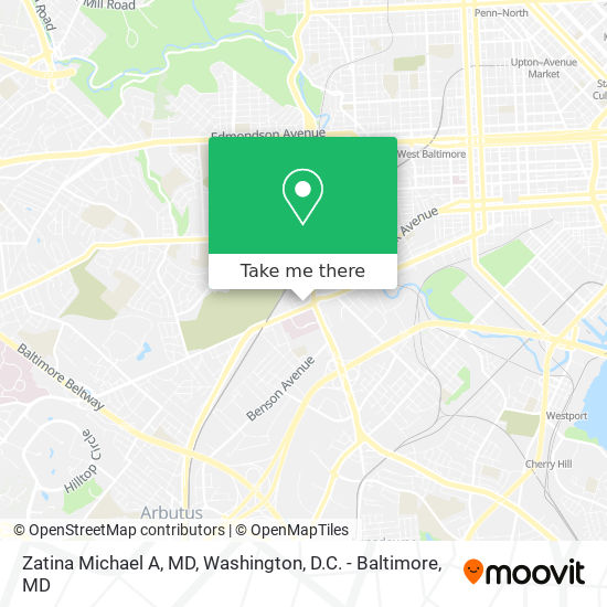 Zatina Michael A, MD map