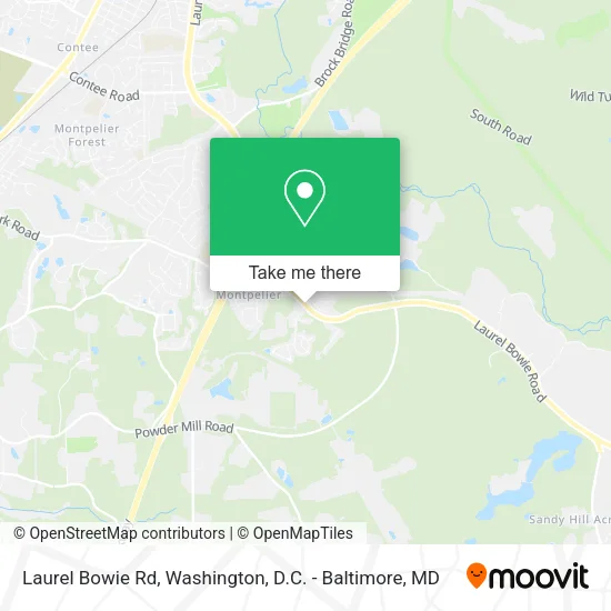 Mapa de Laurel Bowie Rd