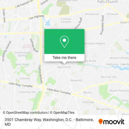 Mapa de 3501 Chambray Way