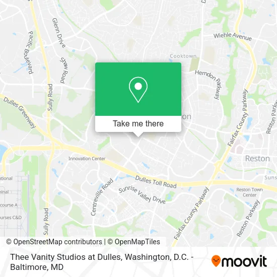 Mapa de Thee Vanity Studios at Dulles