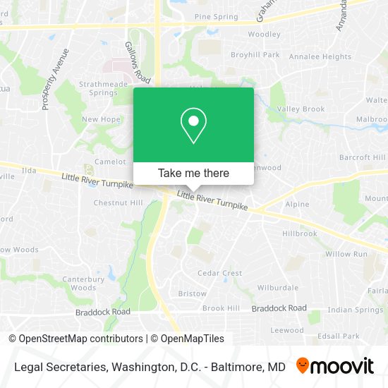 Legal Secretaries map