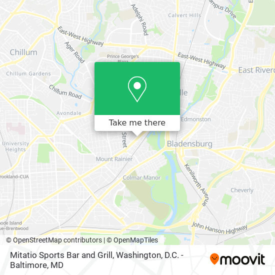 Mitatio Sports Bar and Grill map