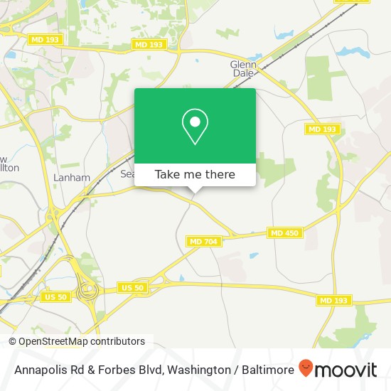 Mapa de Annapolis Rd & Forbes Blvd