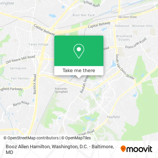 Booz Allen Hamilton map