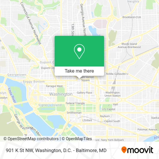 901 K St NW map