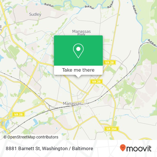 8881 Barnett St, Manassas, VA 20110 map