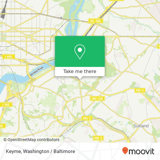 Keyme, 3218 Pennsylvania Ave SE map