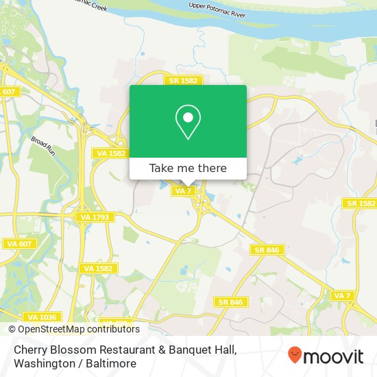 Mapa de Cherry Blossom Restaurant & Banquet Hall