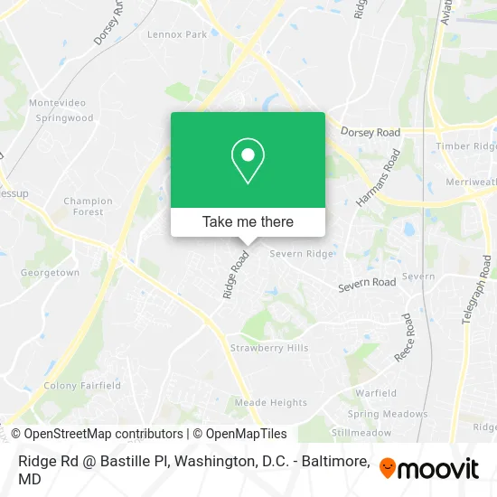 Ridge Rd @ Bastille Pl map