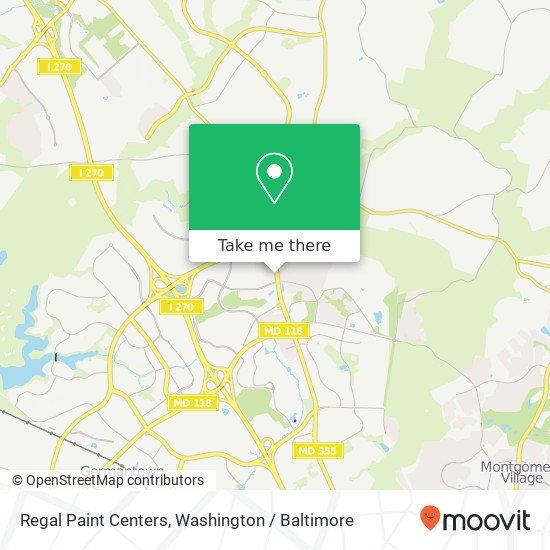 Regal Paint Centers, 20948 Frederick Rd map