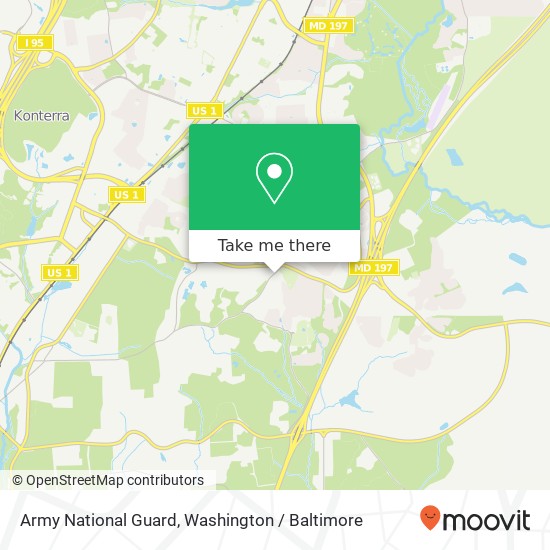 Mapa de Army National Guard