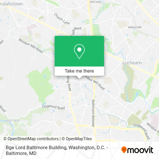 Bge Lord Baltimore Building map