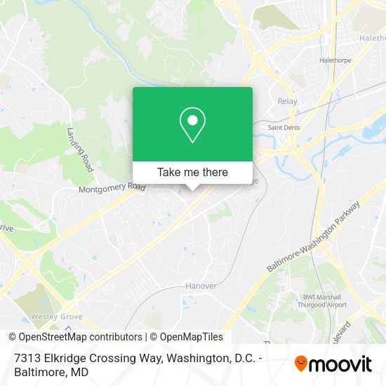 7313 Elkridge Crossing Way map