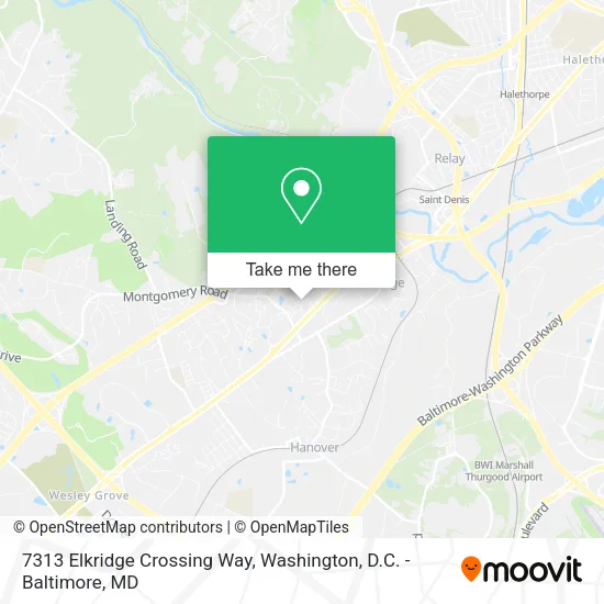 7313 Elkridge Crossing Way map