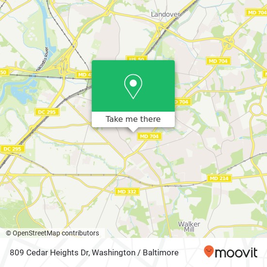 809 Cedar Heights Dr, Capitol Heights, MD 20743 map